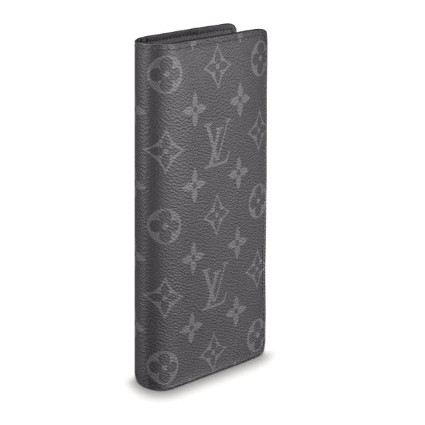 LOUIS VUITTON Long Wallet Purse M61697 Monogram canvas gray Bifold Wallet Eclipse Portefeuille Blaza mens