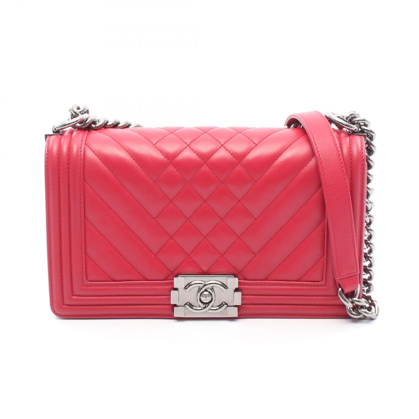 Chanel Boy Chanel Lambskin Shoulder Bag