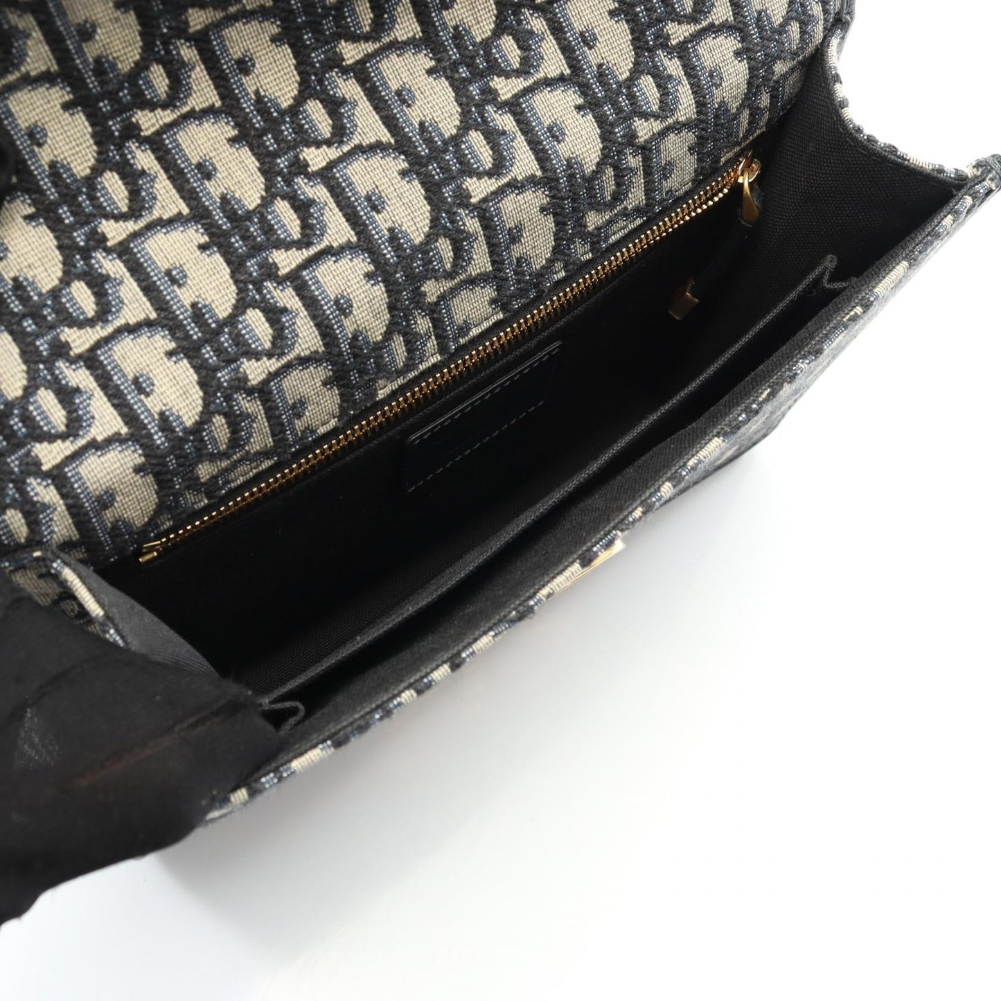 Dior 30 MONTAIGNE Oblique Jacquard Canvas Leather Shoulder Bag