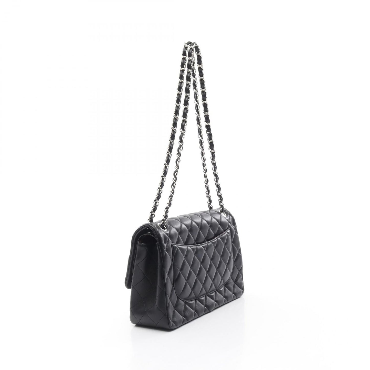 Chanel Classic Large Double Flap Lambskin Shoulder Bag