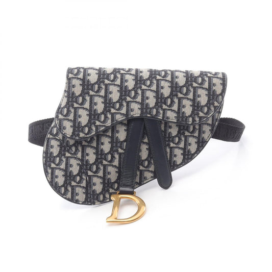 Dior SADDLE Oblique Canvas Leather Waist Bag