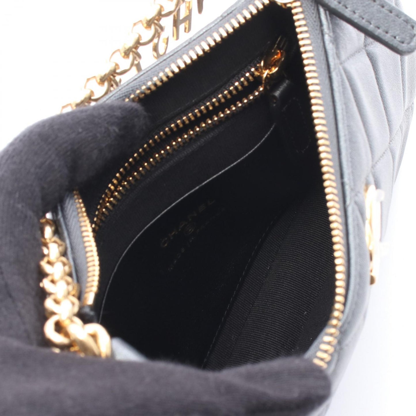 Chanel Matelasse Coco Mark Lambskin Shoulder Bag