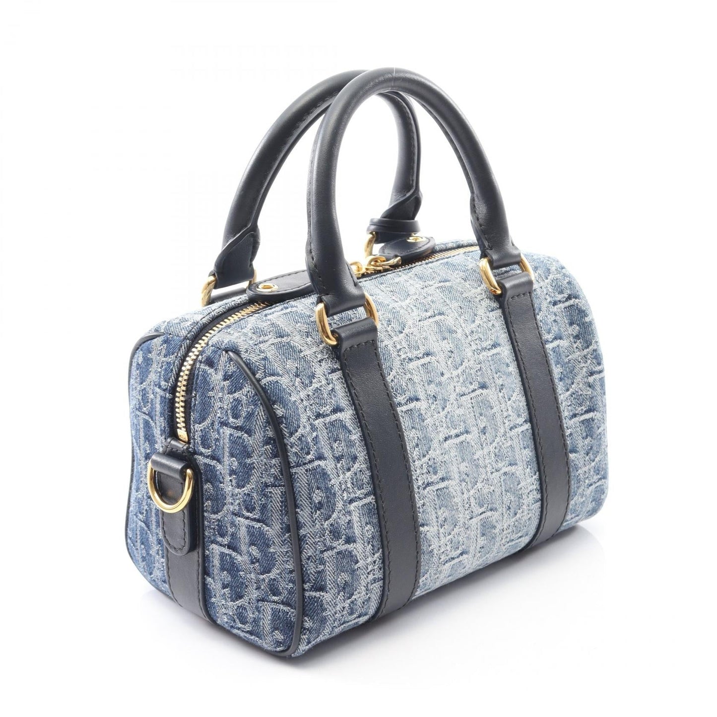 Dior Groove 20 Oblique Jacquard Denim Leather Handbag