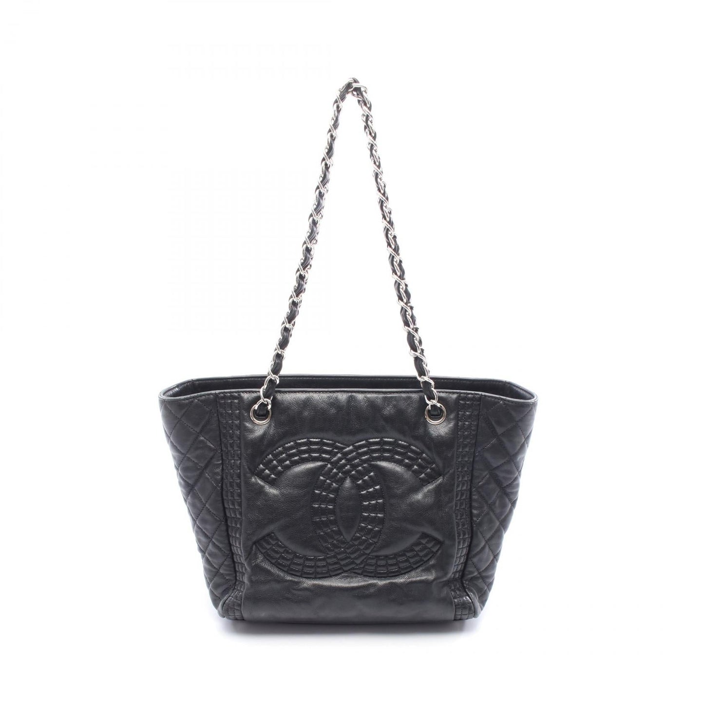 Chanel Coco Mark Lambskin Tote Bag