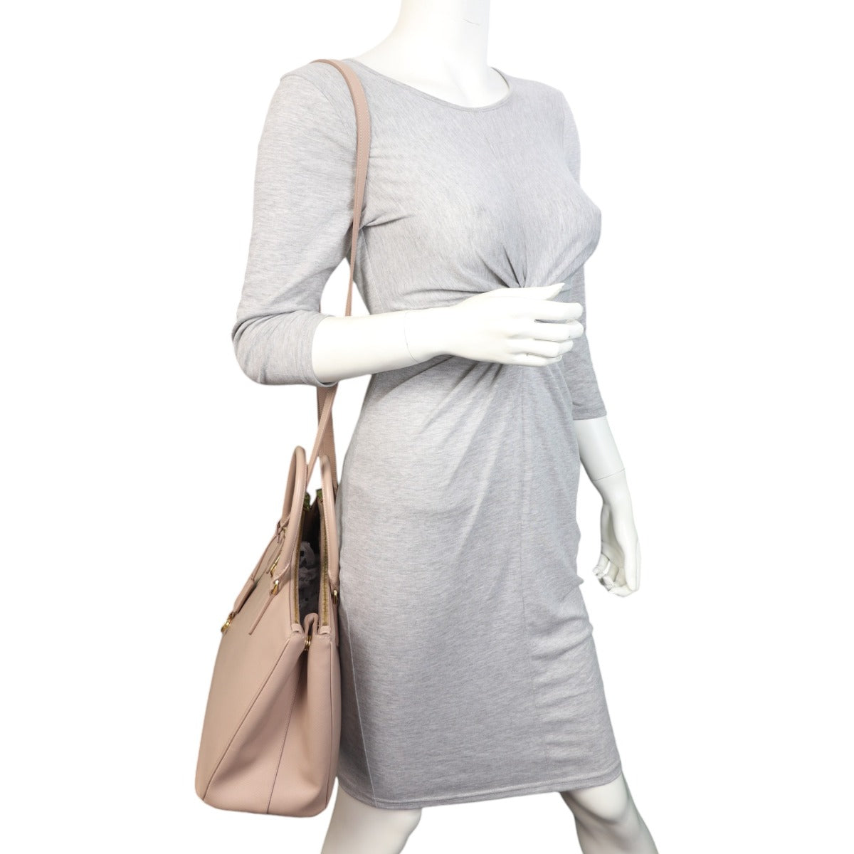 Prada Saffiano Lux Galleria Double Zip Tote Medium
