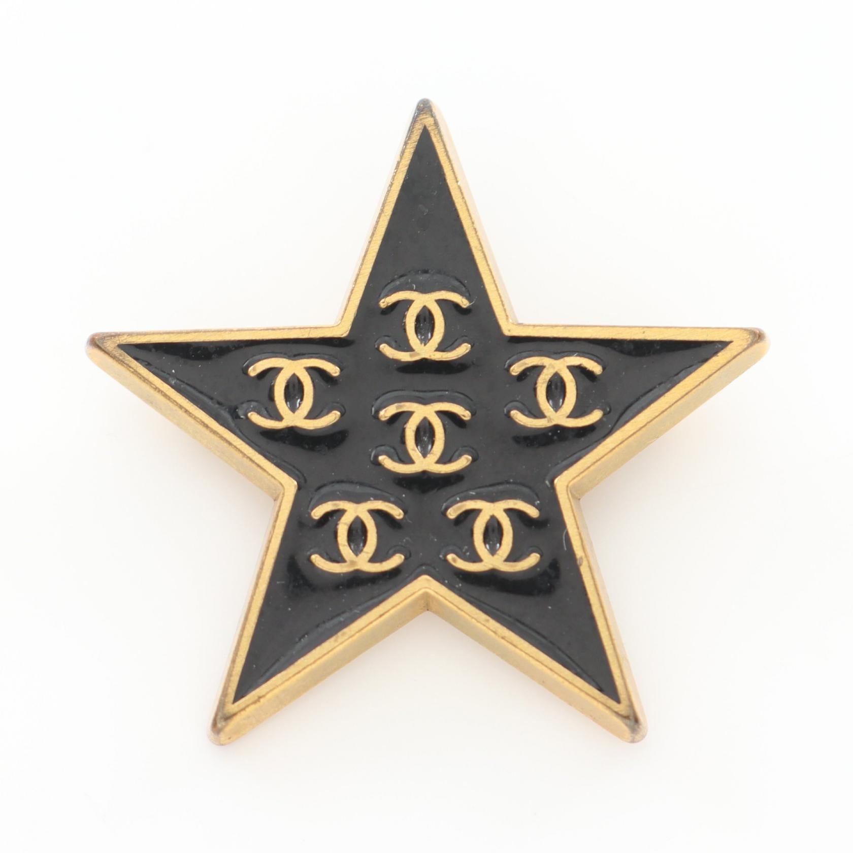 Chanel Coco Mark Star Brooch Accessory Handbag