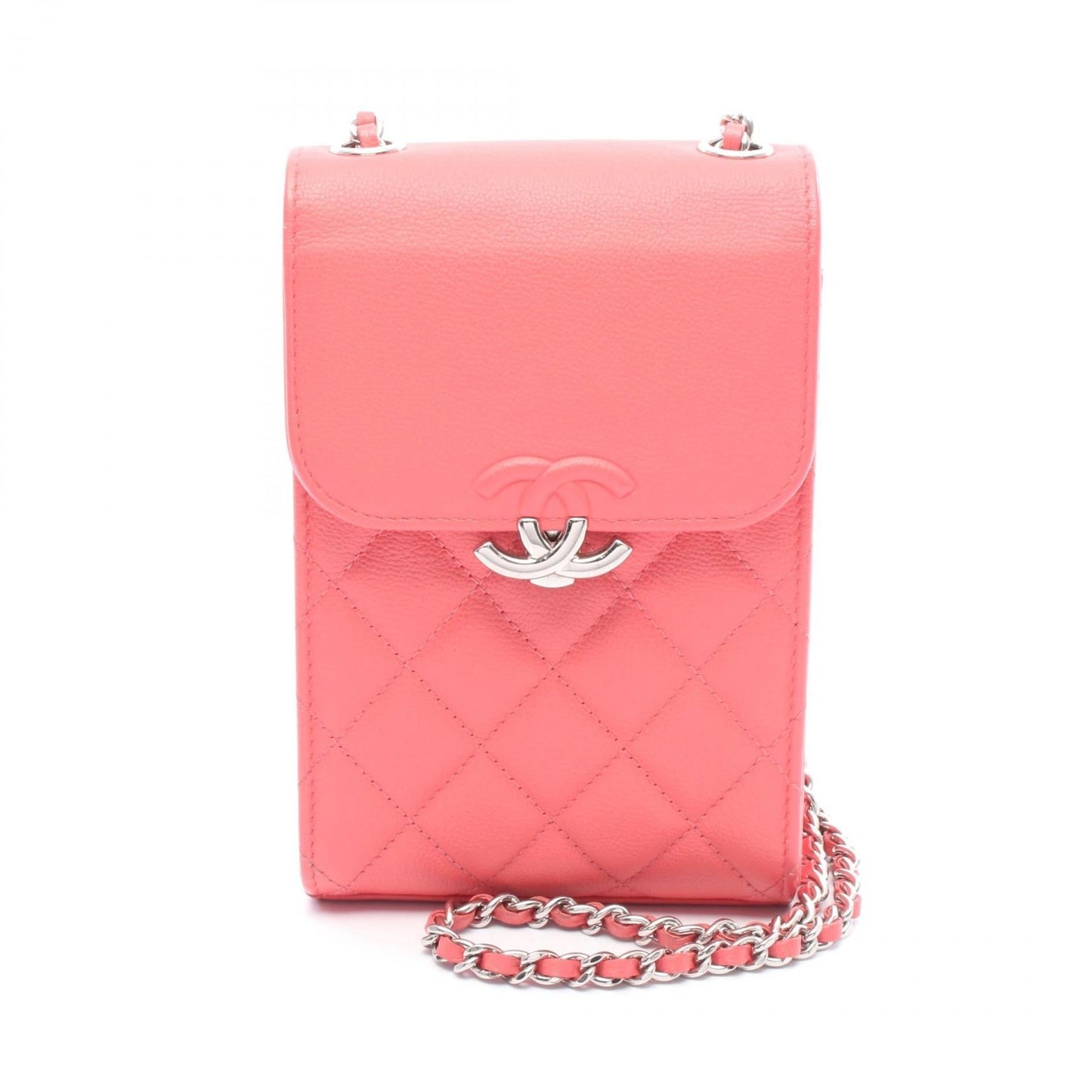 Chanel Half Coco Mark Matelasse Calf Shoulder Bag