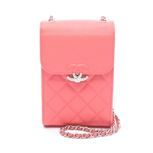 Chanel Half Coco Mark Matelasse Calf Shoulder Bag