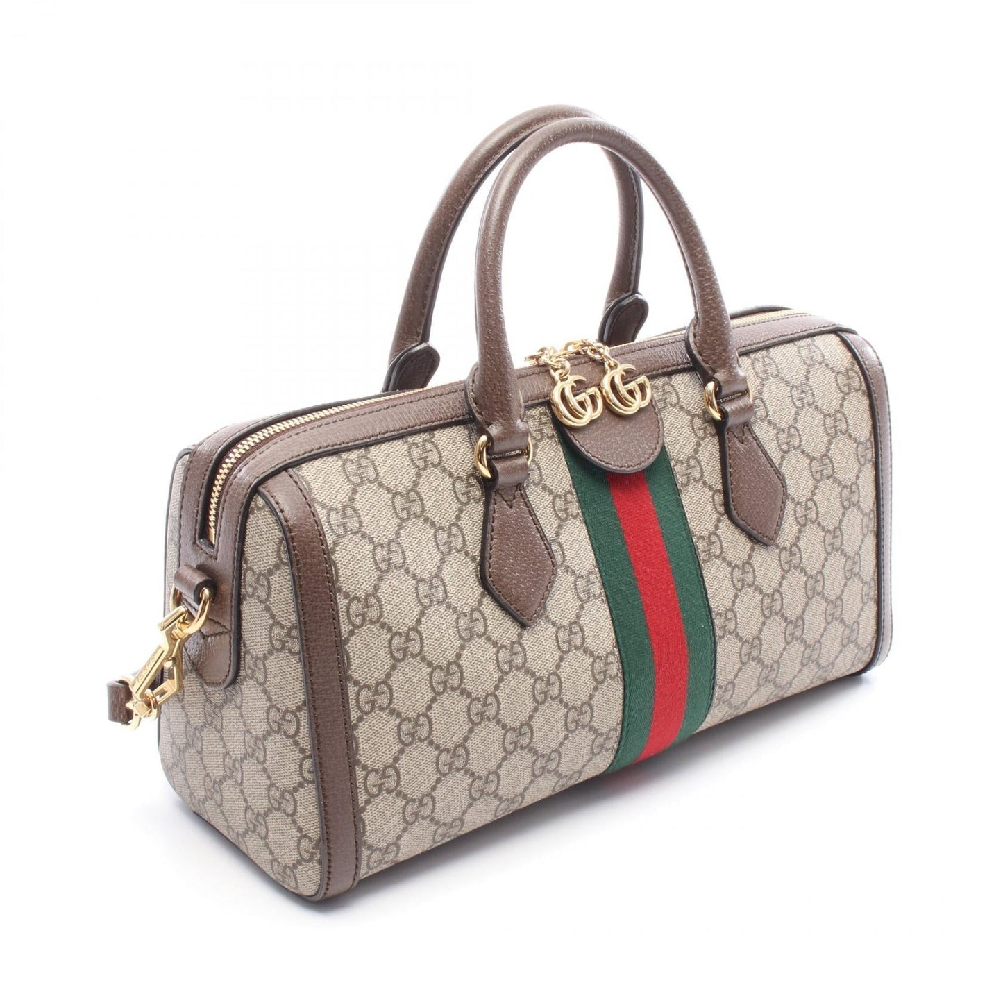 Gucci Ophidia GG PVC Coated Canvas Leather 2way Handbag