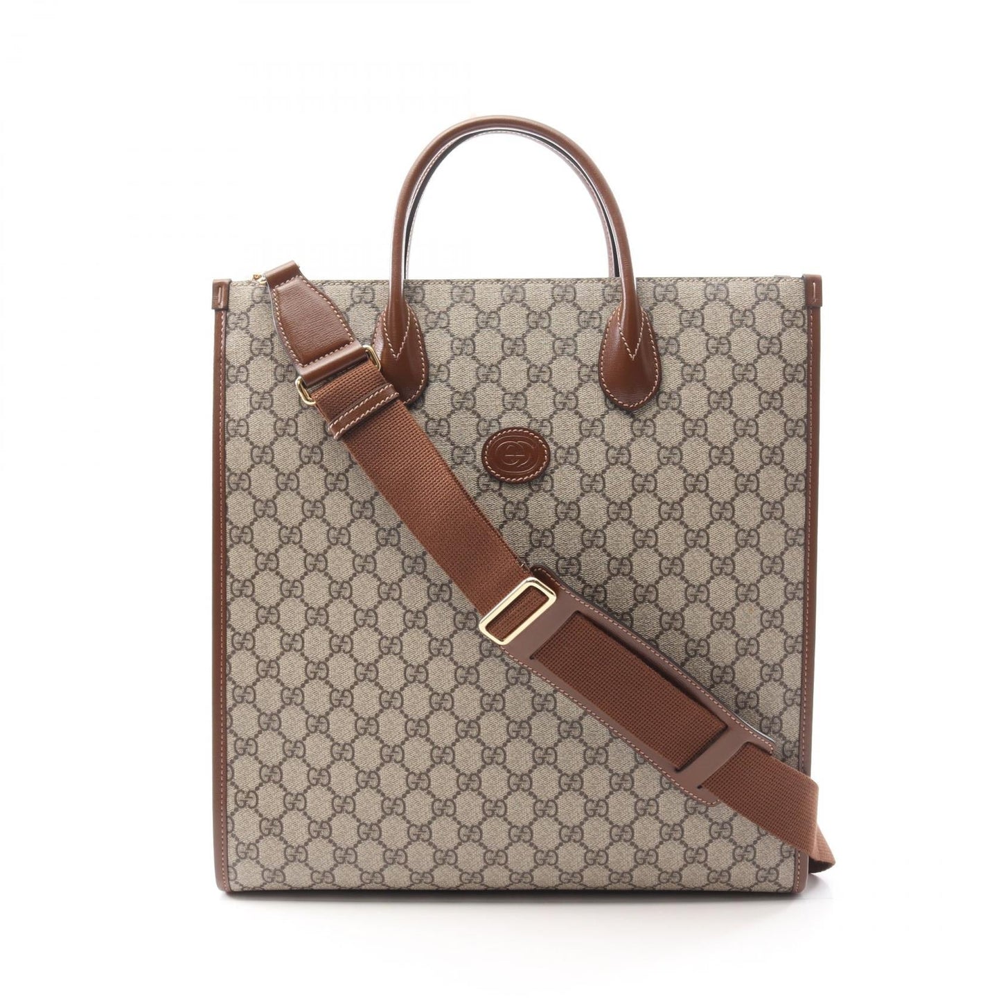 Gucci Interlocking G GG Supreme Coated Canvas Tote Bag