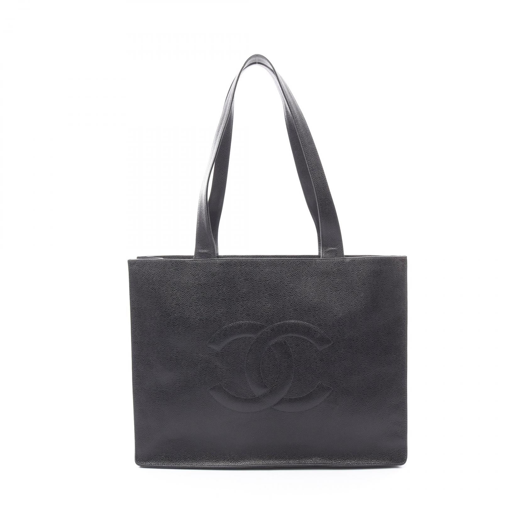 Chanel Coco Mark Caviar Skin Tote Bag
