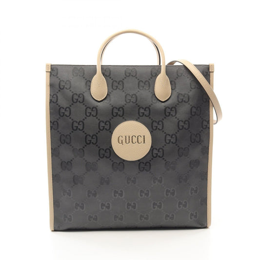 Gucci Off The Grid GG Pattern Nylon Leather Tote Bag