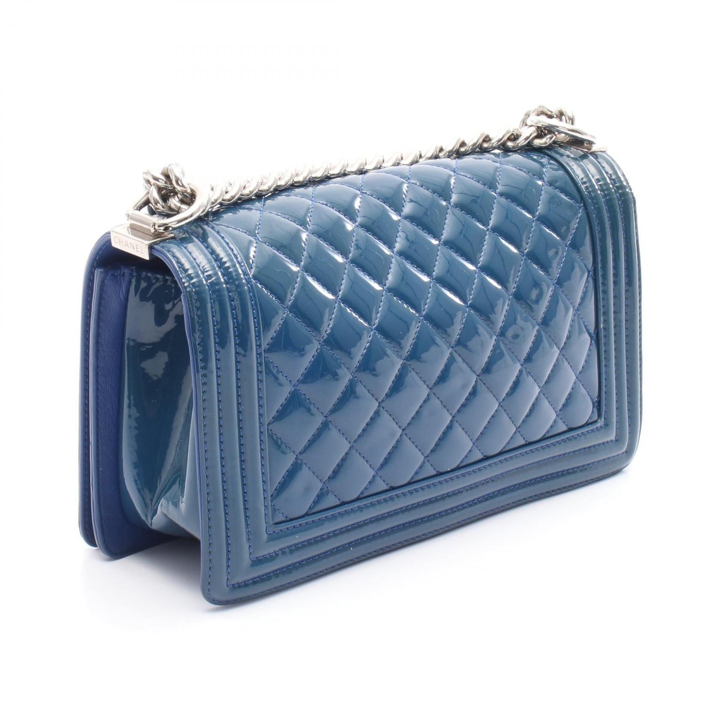 Chanel Boy Chanel Patent Leather Shoulder Bag