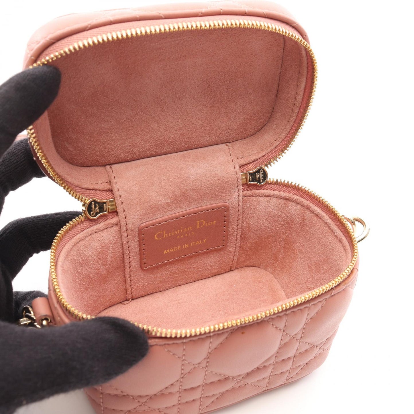 Dior Lady Dior Cannage Leather Handbag