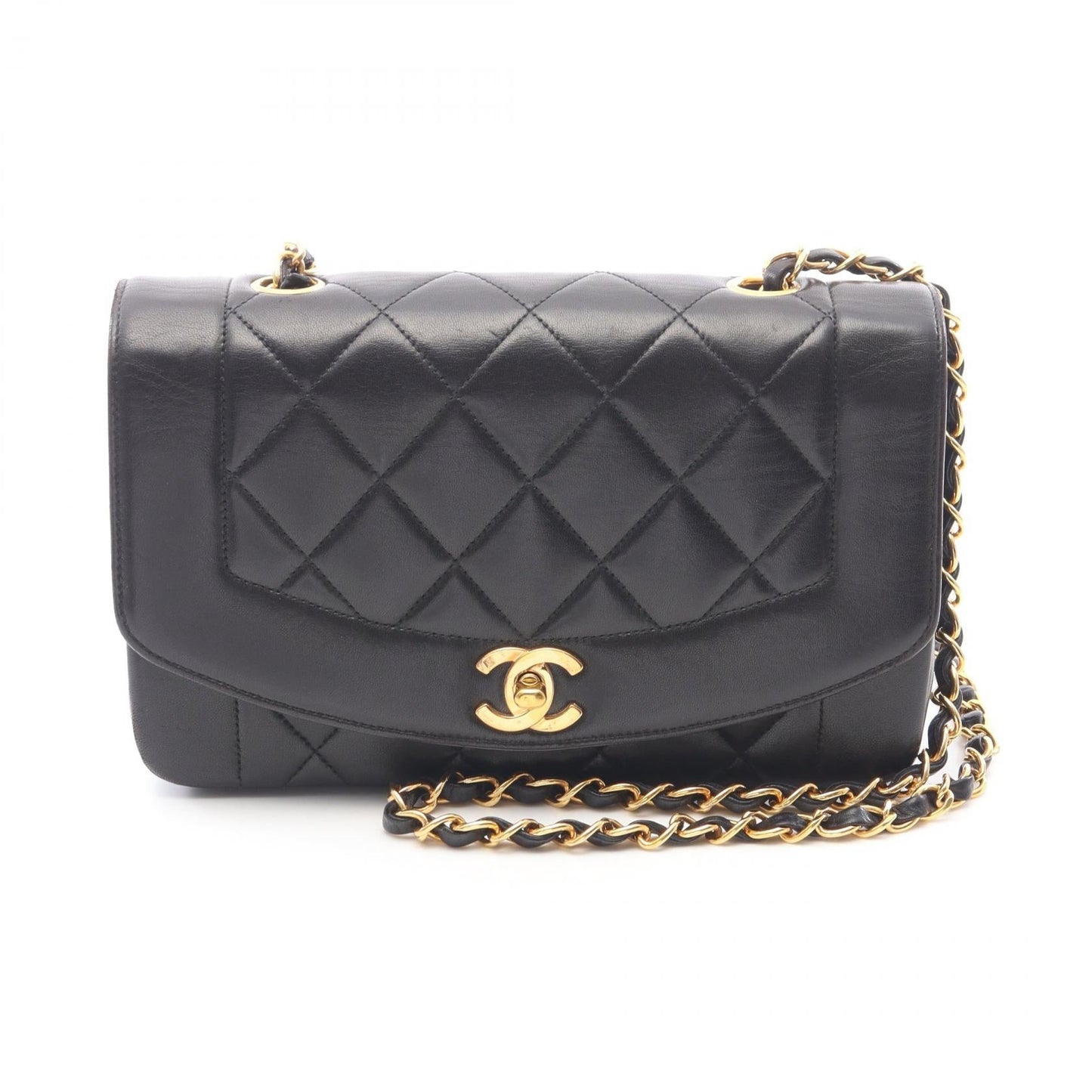 Chanel Matelasse Diana Flap Lambskin Shoulder Bag