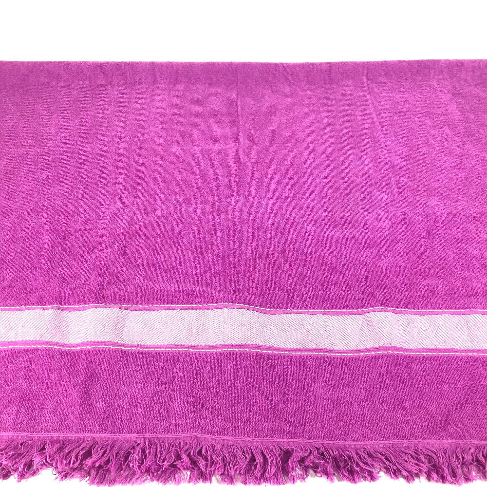 HERMES towel cotton purple Bath towel Interior Throw Blanket Yachting beach towel logo Women