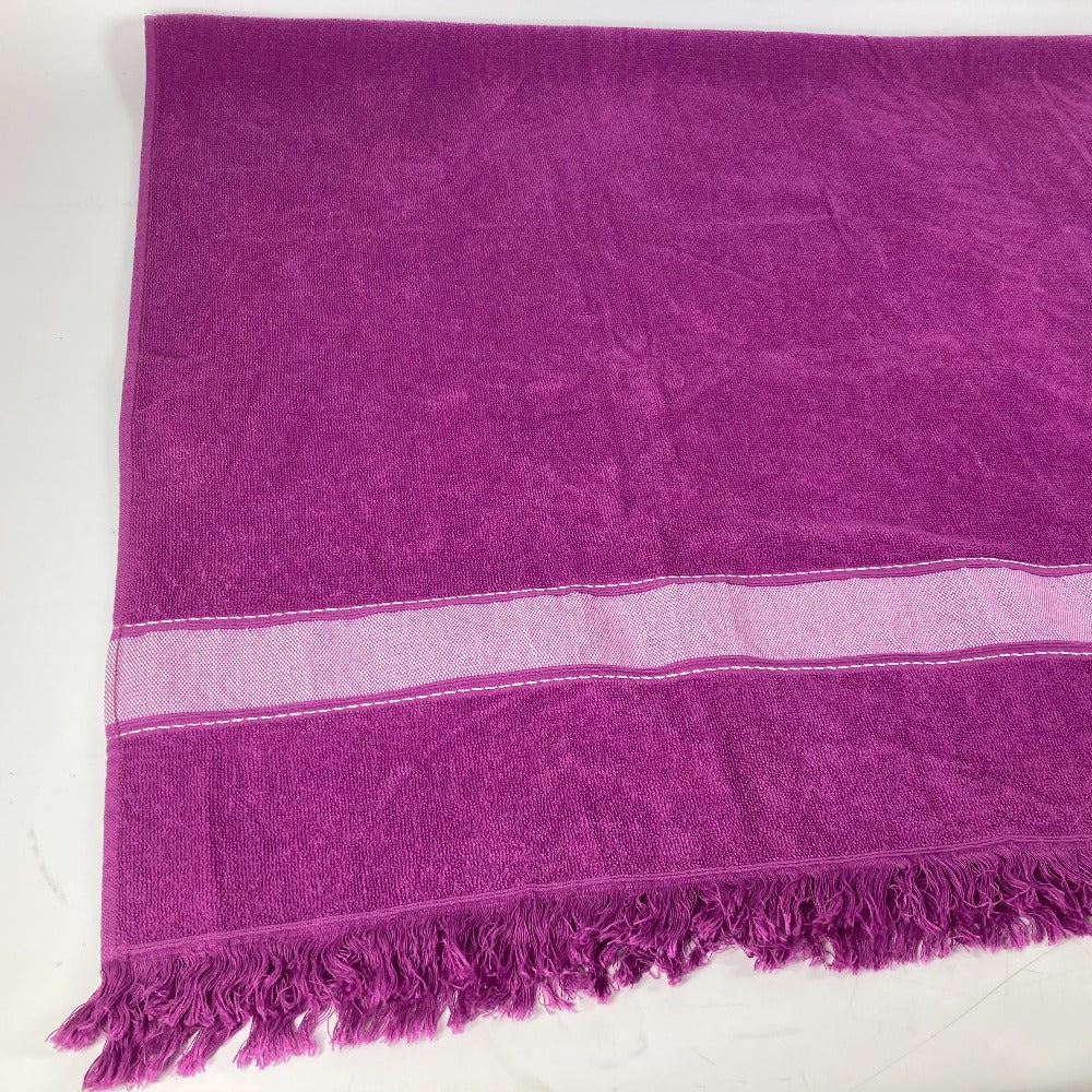 HERMES towel cotton purple Bath towel Interior Throw Blanket Yachting beach towel logo Women