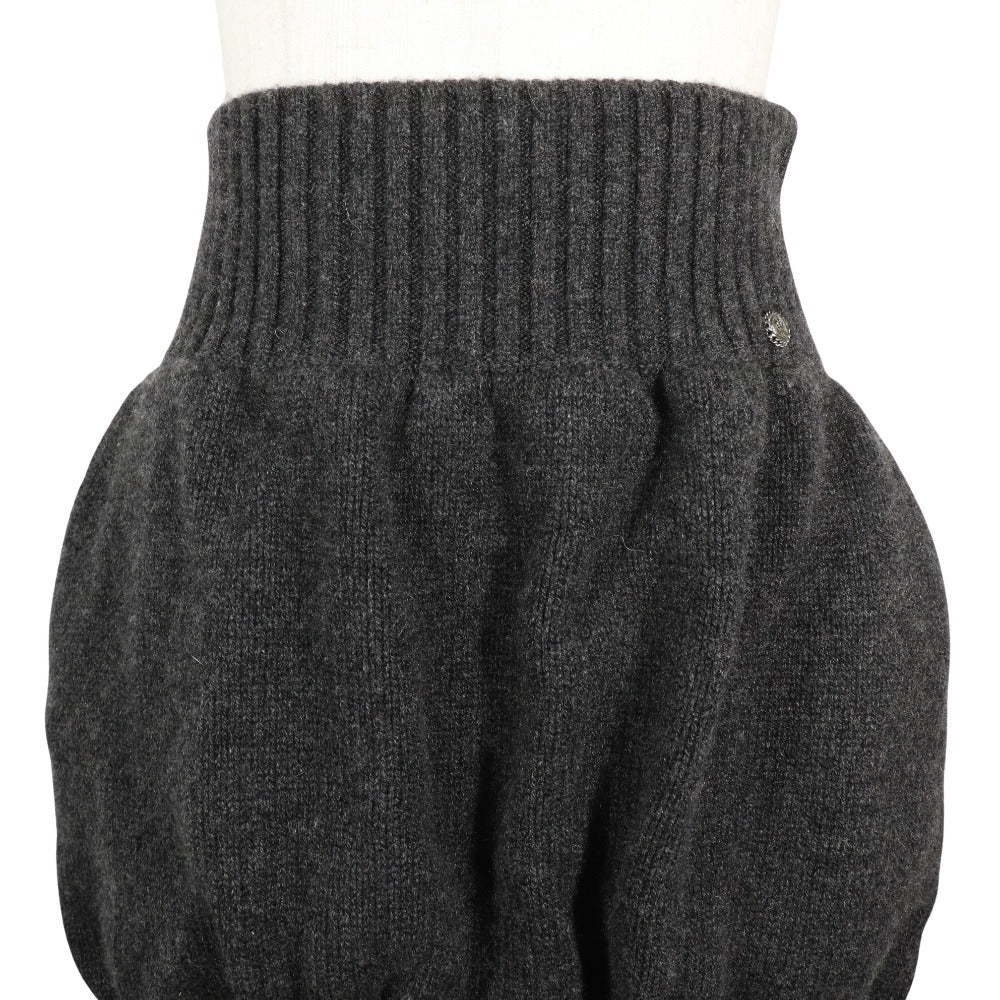 Chanel Cashmere Skirt Gray Classic Flap Tote
