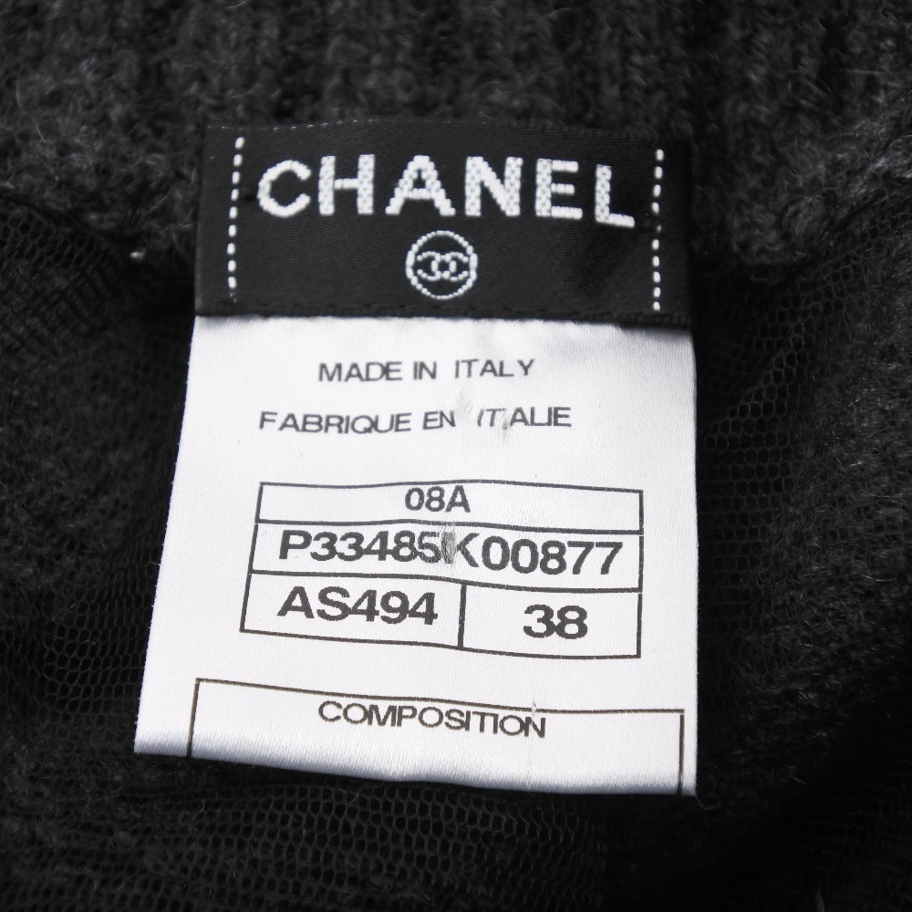 CHANEL skirt P33485K00877 cashmere gray Women 38