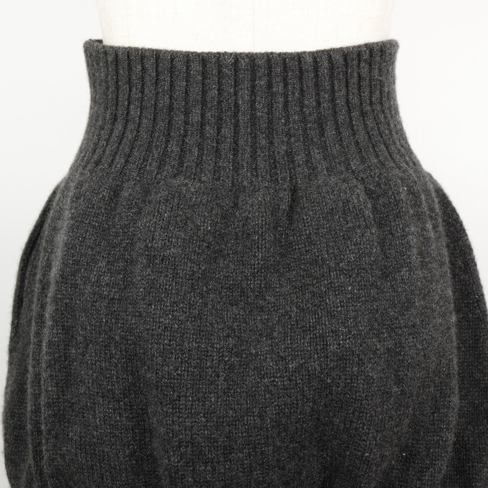 Chanel Cashmere Skirt Gray Classic Flap Tote