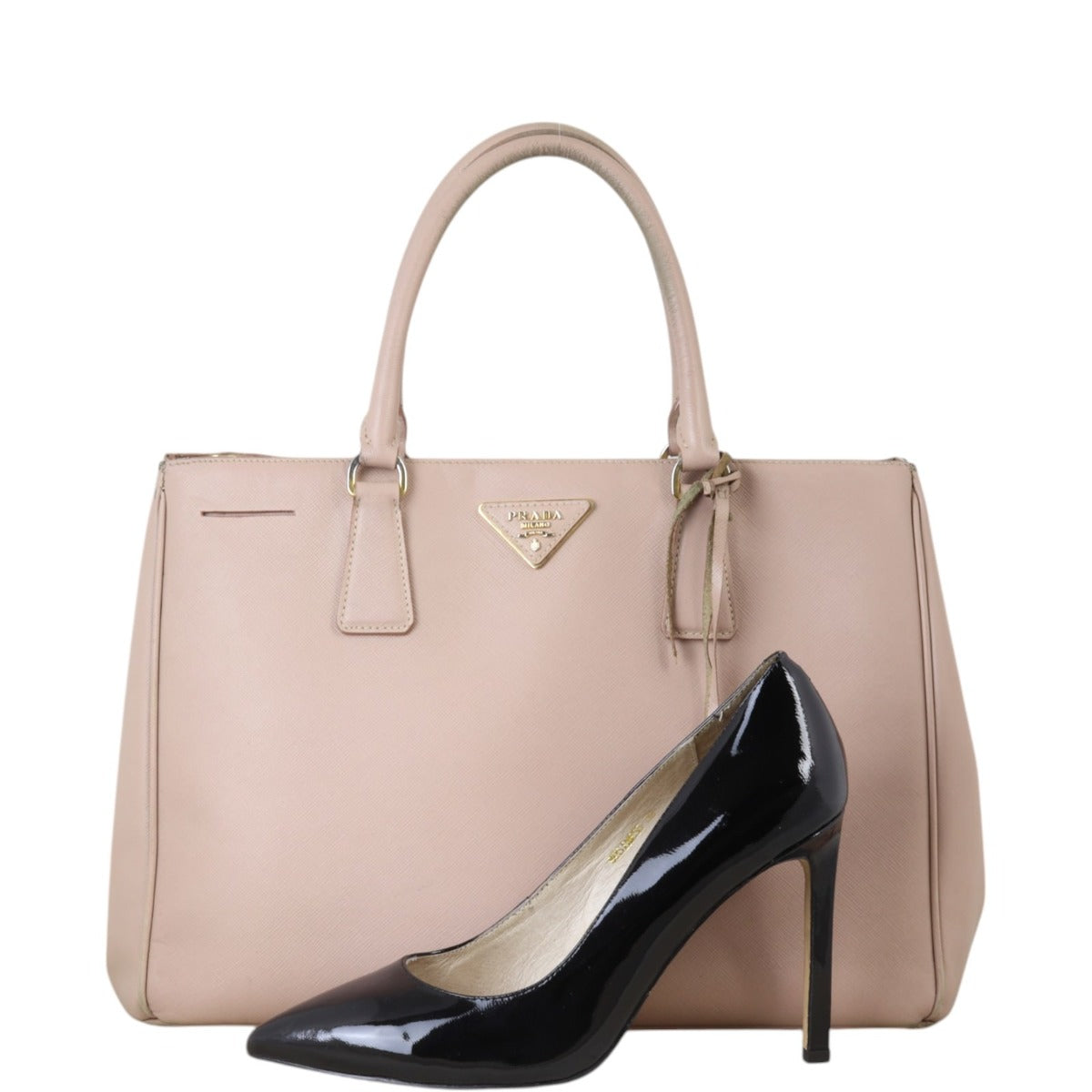 Prada Saffiano Lux Galleria Double Zip Tote Medium