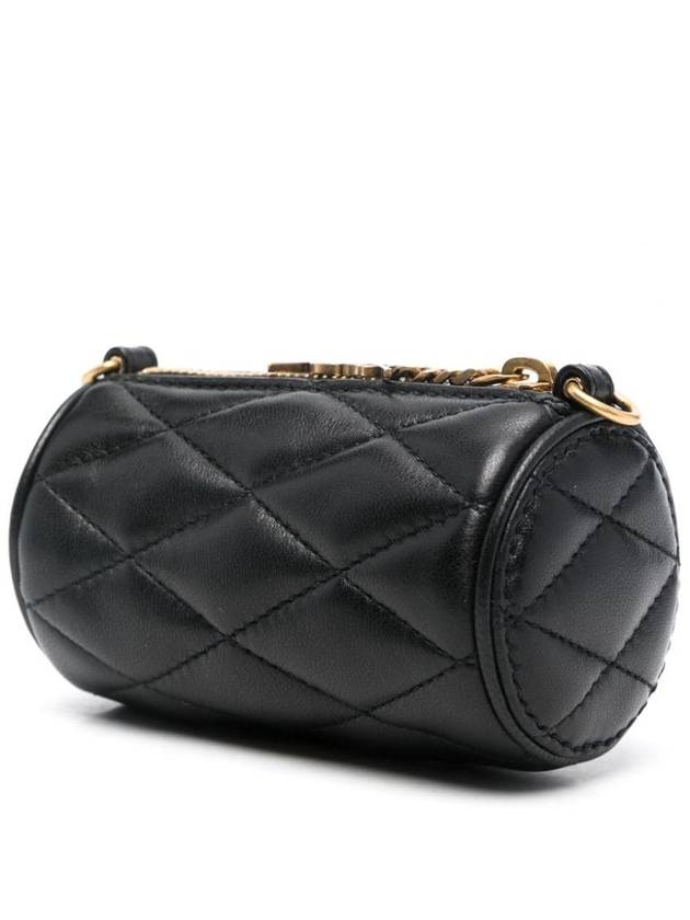 Luxury Saint Laurent Trending 2025 Micro Sade Tube Lambskin Shoulder Bag Black