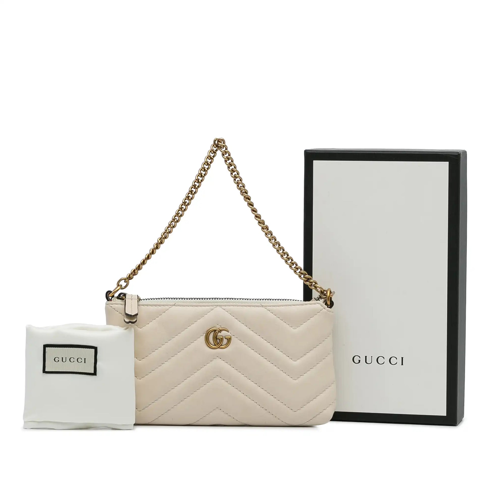Gucci GG Marmont Quilted Chain Handbag