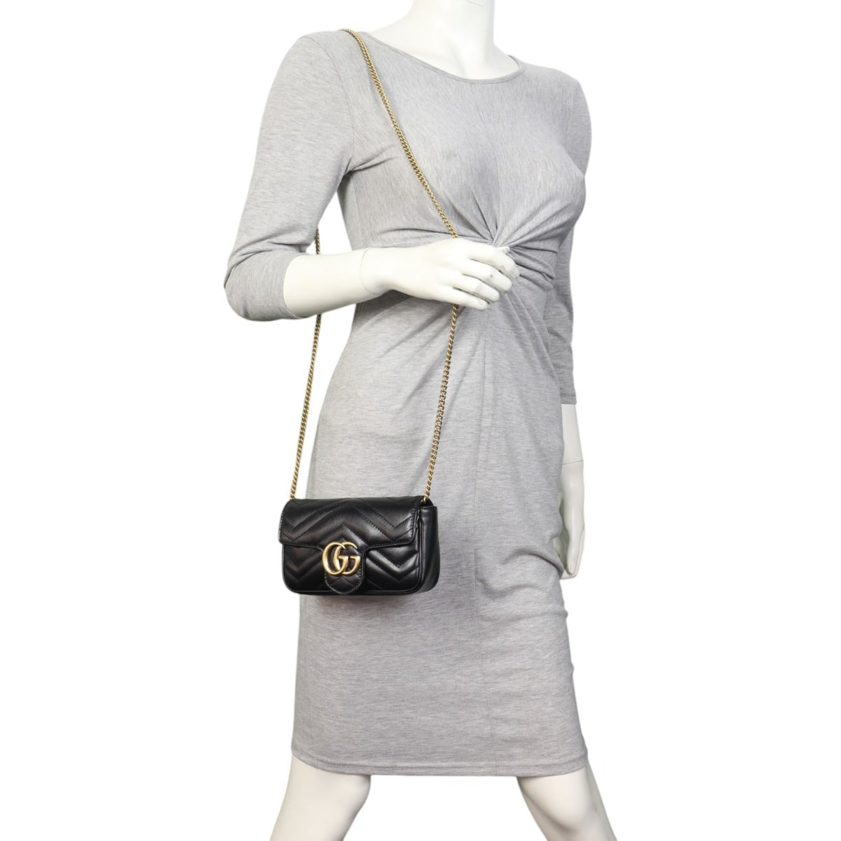 Gucci GG Marmont Matelasse Super Mini Shoulder Bag