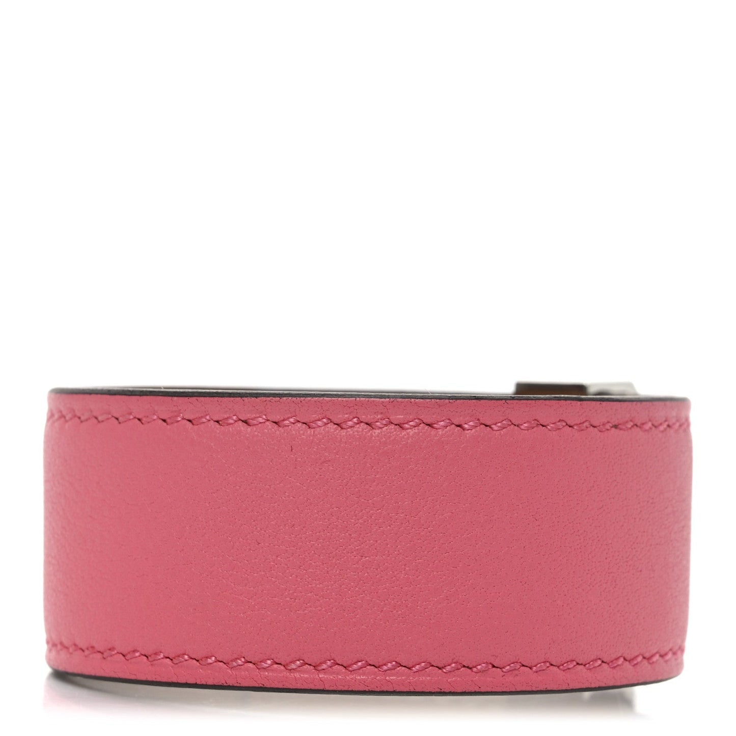 Hermes Epsom Collier de Chien 24 Bracelet T1 Rose Jaipur