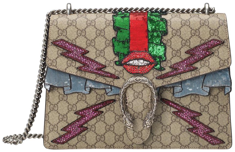 Gucci Monogram Caro Canvas Shoulder Bag