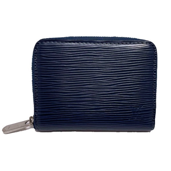 LOUIS VUITTON Coin case M60438 Epi Leather Navy blue Zip around purse Epi mens