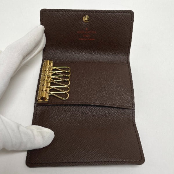 LOUIS VUITTON Key case Key holder Damier canvas Brown for 6 Damier Multicles6 unisex(Unisex)