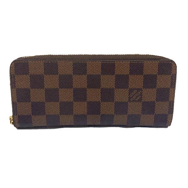 LOUIS VUITTON Long Wallet Purse N41626 Damier canvas Rose Valerie Portefeuille Clemence Damier Zip Around Women
