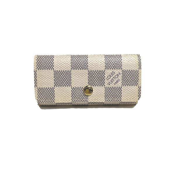LOUIS VUITTON Key case Key holder Damier Azur Canvas Damier Azul Key case for 4 Key holder Damier Azur Multicles4 unisex(Unisex)
