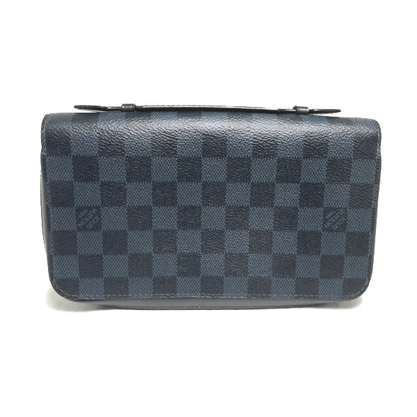 LOUIS VUITTON business bag N41590 Damier canvas cobalt Wallet Damier Cobalt Zippy XL mens