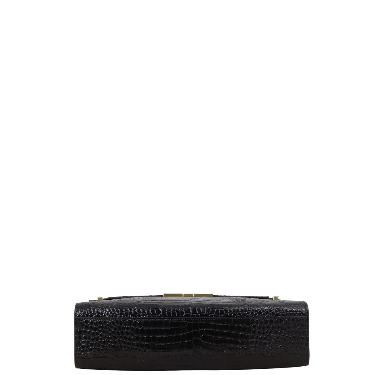 Saint Laurent Manhattan Shoulder Bag Medium Croc Embossed
