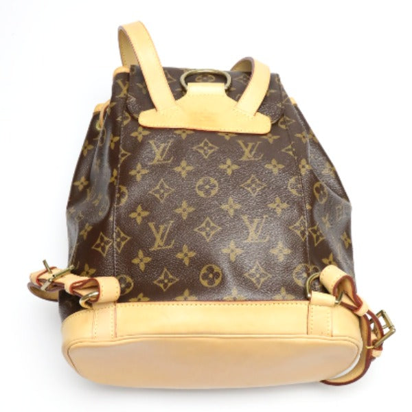 LOUIS VUITTON Backpack Monogram canvas Brown bag MontsourisMM Women