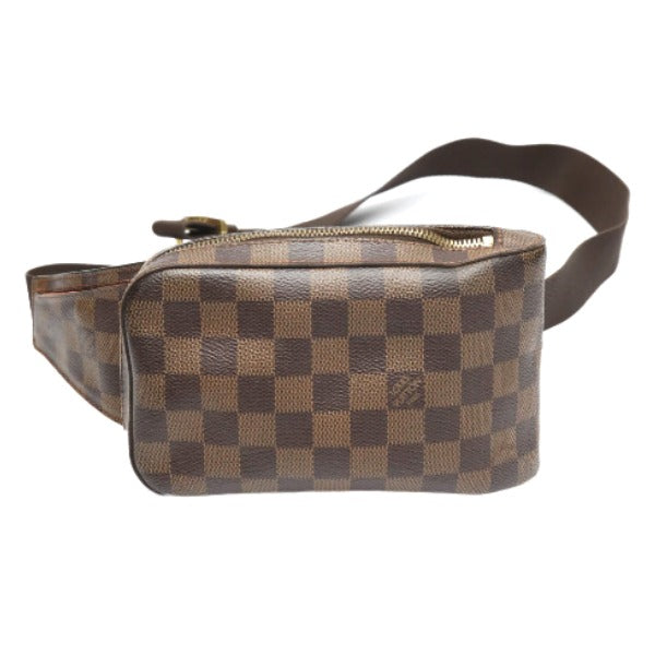 LOUIS VUITTON Sling bag N51994 Damier canvas, leather Brown Waist pouch Damier Geronimos unisex(Unisex)