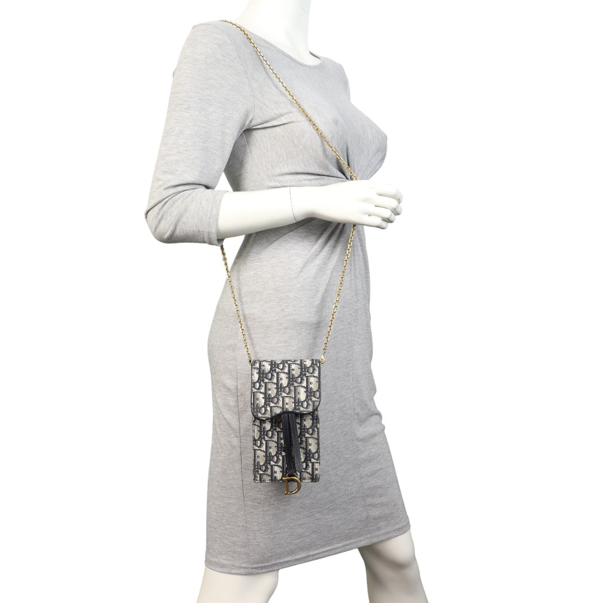 Dior Vertical Saddle Pouch Oblique