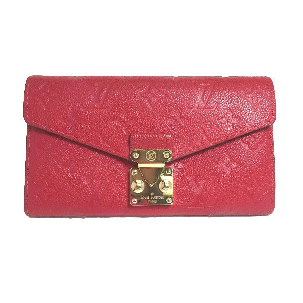 LOUIS VUITTON Long Wallet Purse M62459 Monogram canvas Red Long Wallet Purse Monogram Portefeuille Women