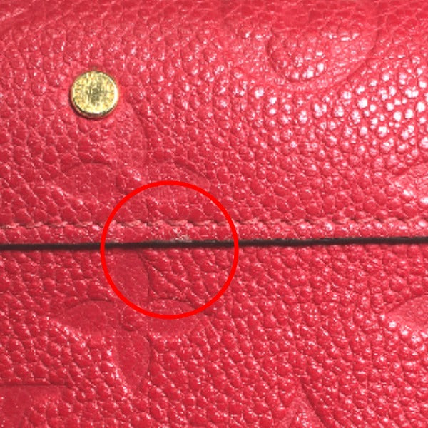 LOUIS VUITTON Long Wallet Purse M62459 Monogram canvas Red Long Wallet Purse Monogram Portefeuille Women