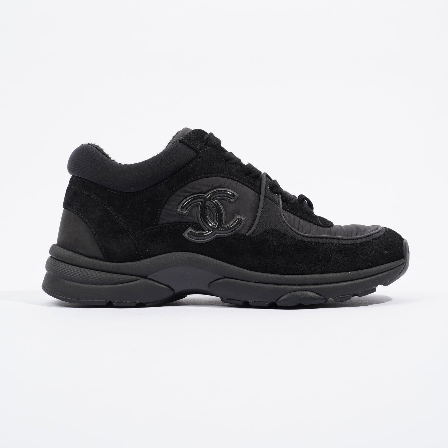 Chanel CC Runner Black Canvas EU 37 UK 4