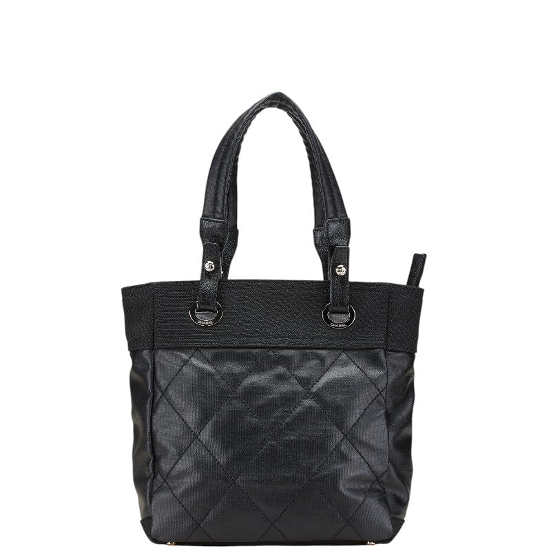 Chanel Biarritz Matelasse PVC Canvas Tote Bag Classic Flap