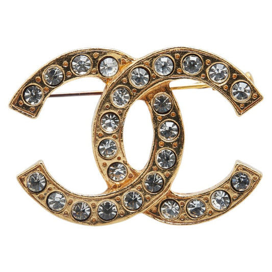 Chanel Coco Mark Rhinestone Brooch Classic Flap Tote