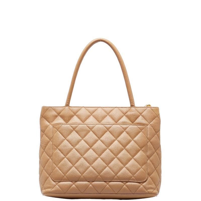 Chanel Coco Mark Matelasse Caviar Skin Tote Bag Classic Flap