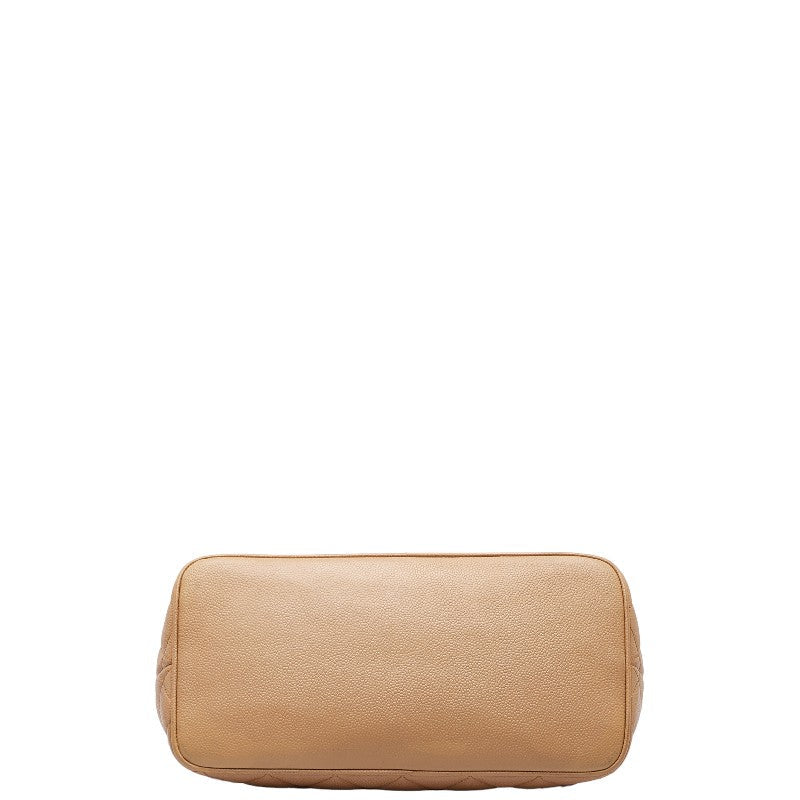Chanel Coco Mark Matelasse Caviar Skin Tote Bag Classic Flap