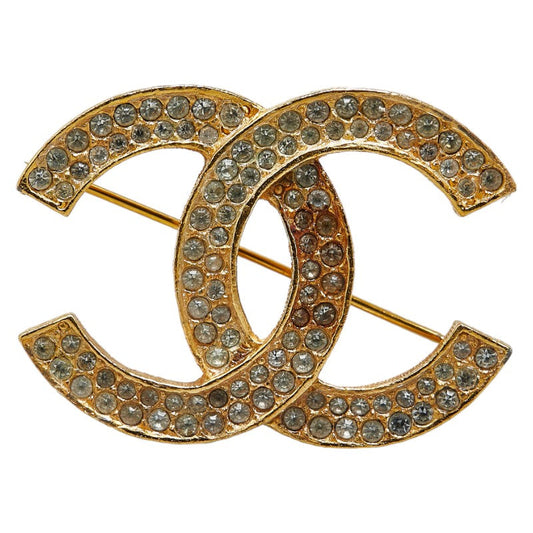 Chanel Coco Mark Rhinestone Brooch Classic Flap Tote