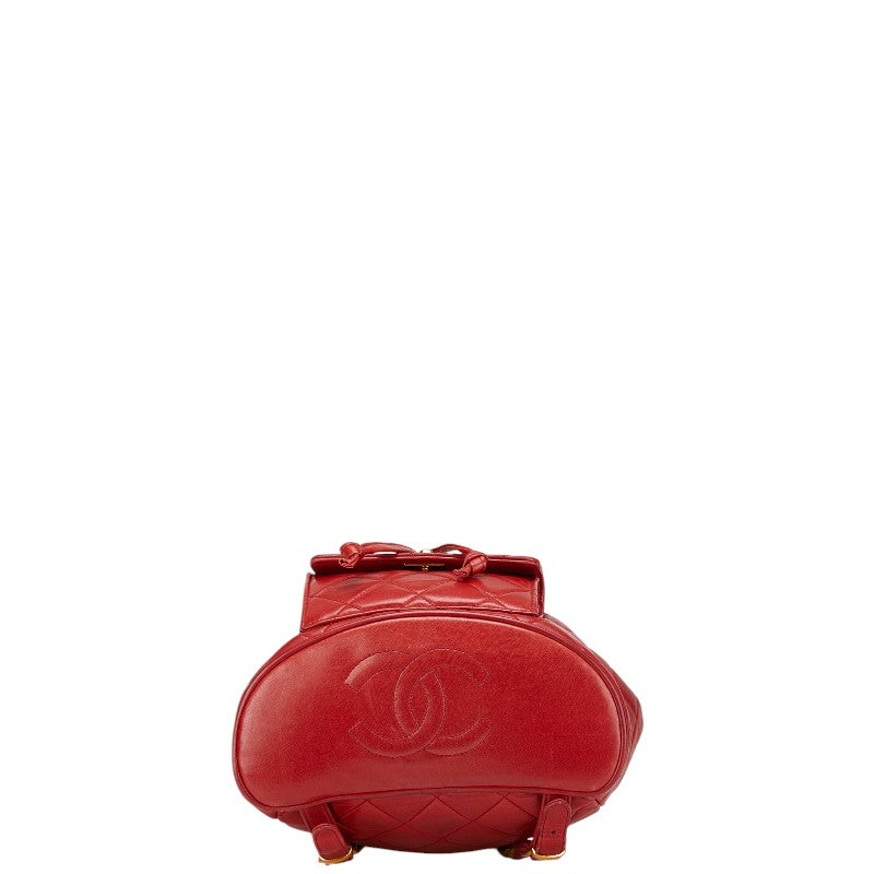 Chanel Coco Mark Matelasse Lambskin Backpack Classic Flap