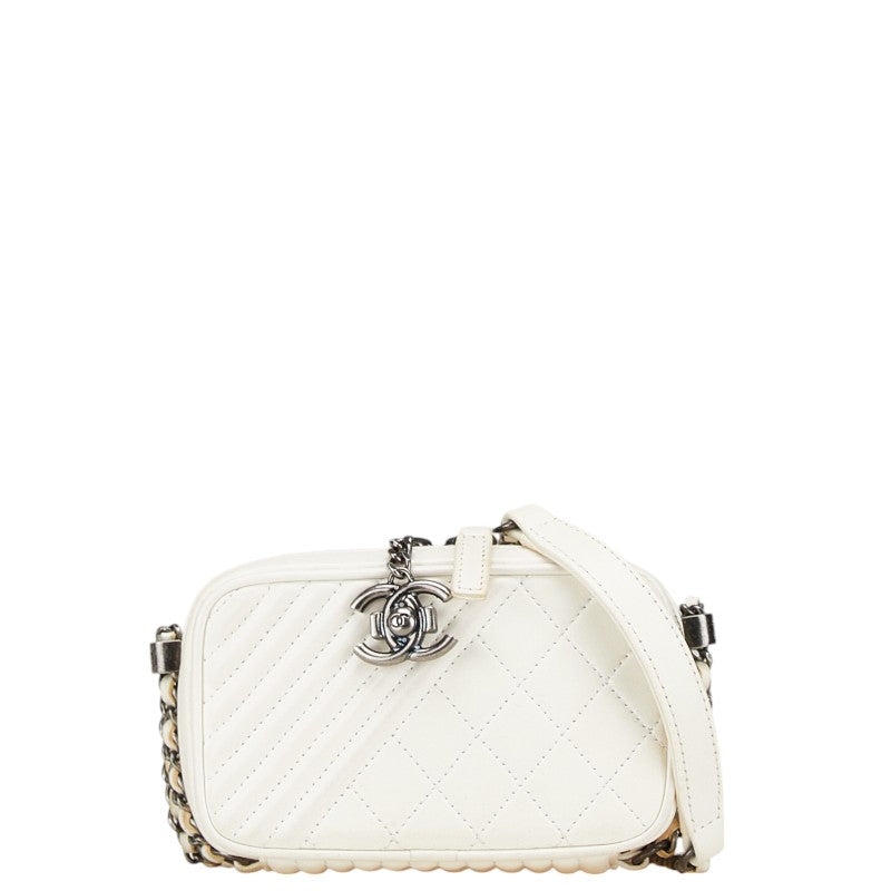 Chanel Boy Chanel Coco Mark Lambskin Shoulder Bag Classic Flap