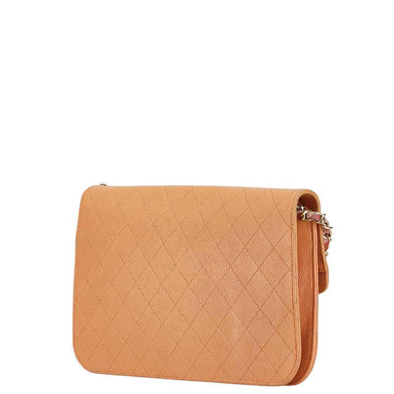 Chanel Half Coco Caviar Skin Shoulder Bag Classic Flap